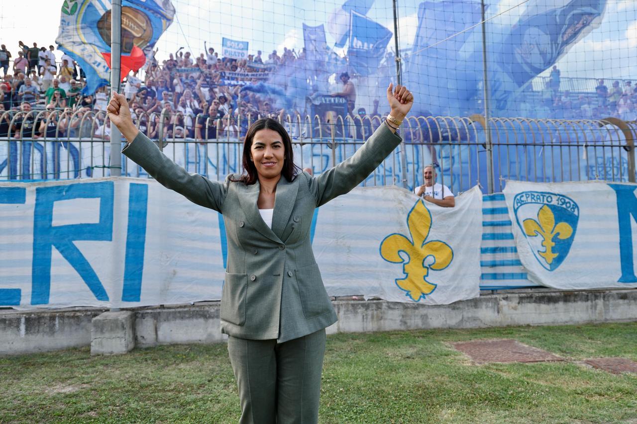
	Asmaa Gacem sotto la curva al Lungobisenzio (foto Nucci)

