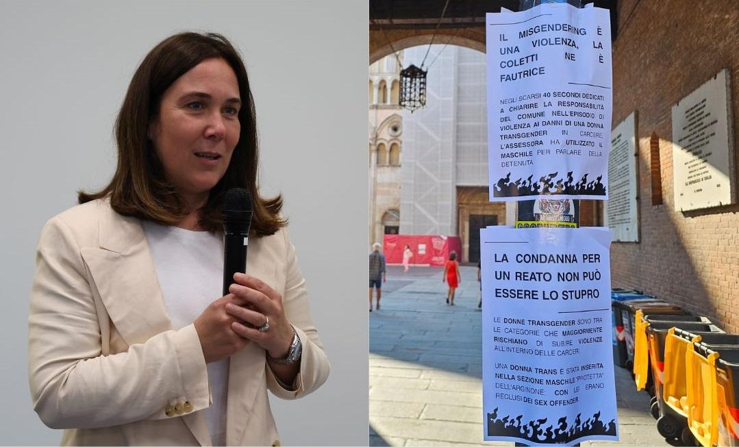 «Coletti promuove violenza». Cartelli contro l’assessore appesi per le vie di Ferrara