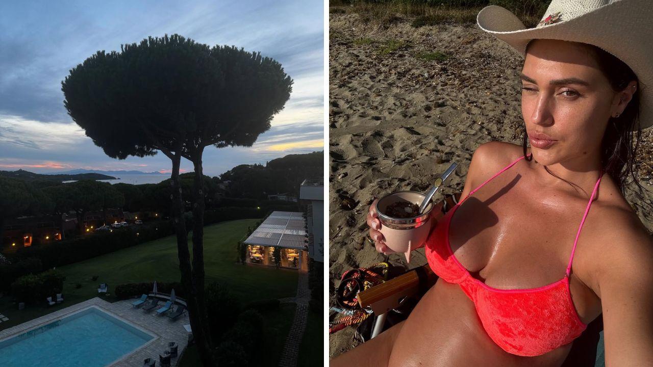 Belen Rodriguez a Punta Ala (foto Instagram)