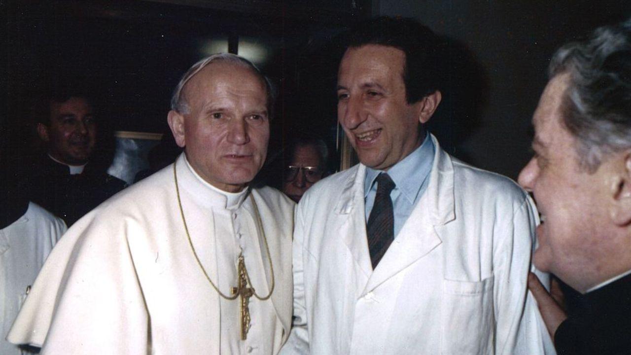 Forleo al Fatebenefratelli con Papa Wojtyla