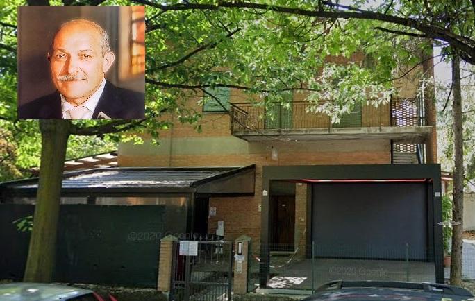 
	Il negozio "Storchi tende e pergole", nel riquadro Enrico Storchi

