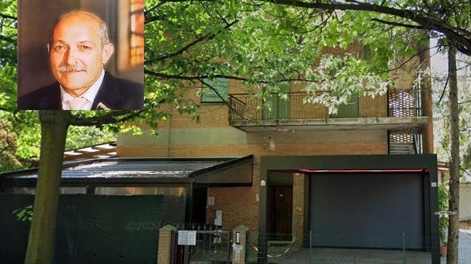 Il negozio "Storchi tende e pergole", nel riquadro Enrico Storchi