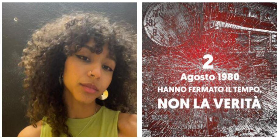 Strage di Bologna, il manifesto del 45esimo anniversario è della scandianese Faiza Rigui