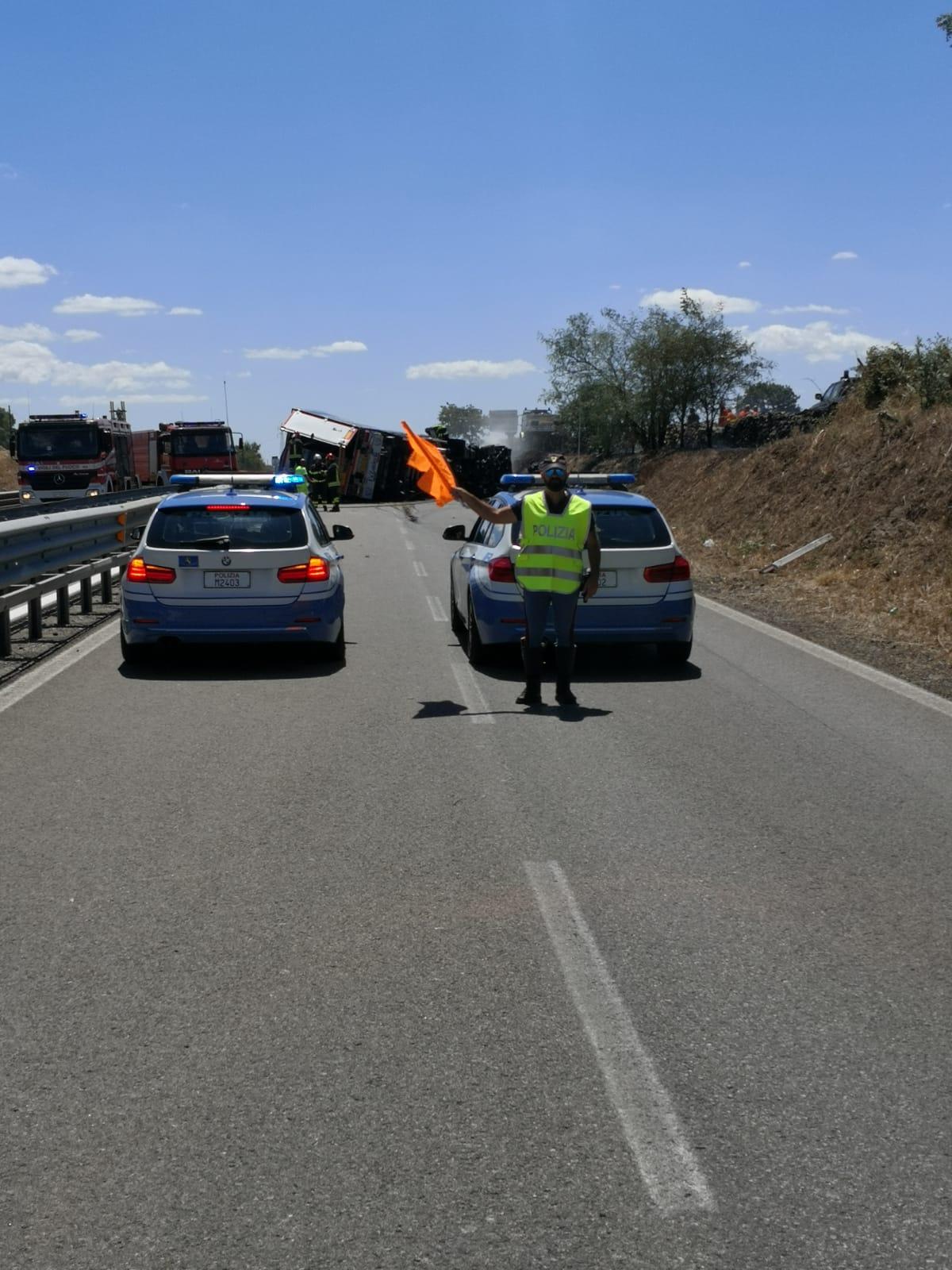 
	Sulla Ss 131 il traffico &egrave; ripreso normalmente

