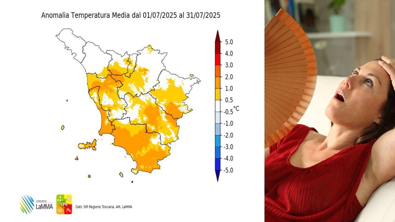Toscana, luglio più caldo di quanto sembra: il grande inganno della percezione