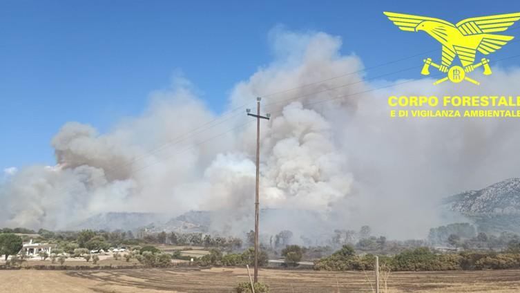 In Sardegna 20 incendi in un giorno: in fumo oltre 150 ettari