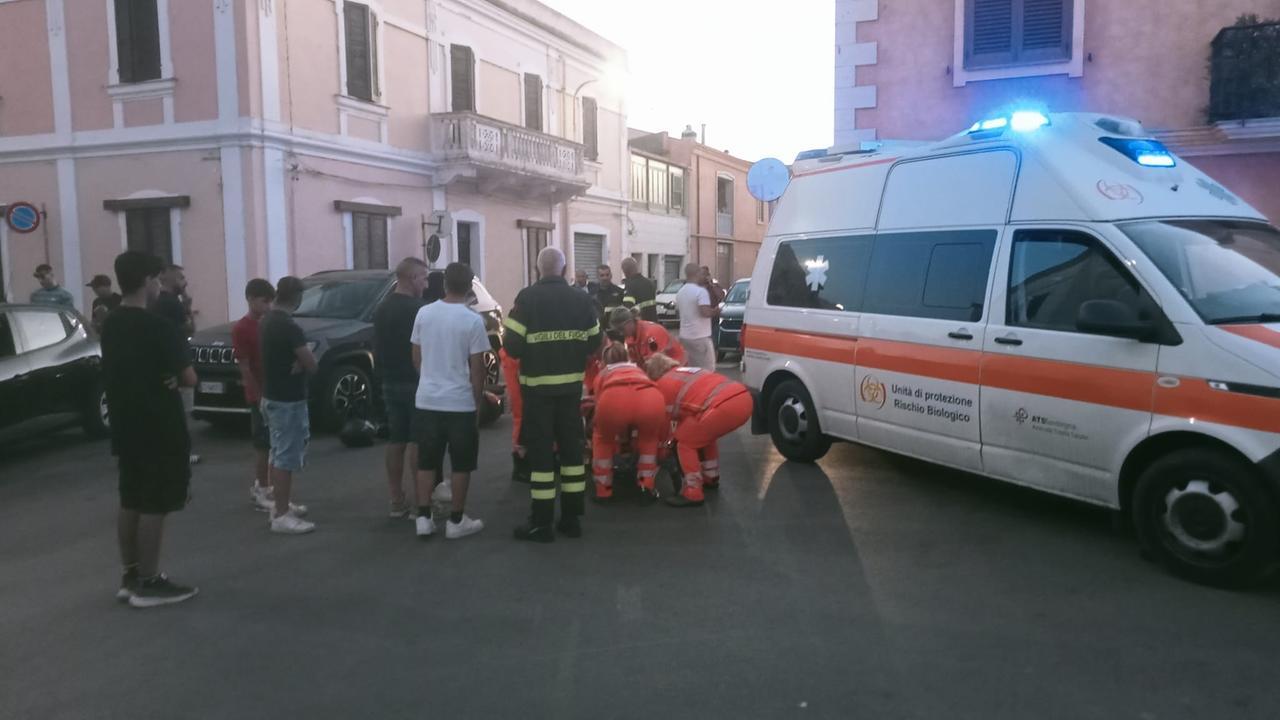 Porto Torres, scooter contro Jeep: ferito un giovane