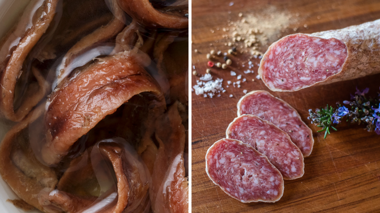 Filetti di acciughe e salame ritirati dai supermercati (Foto di repertorio)