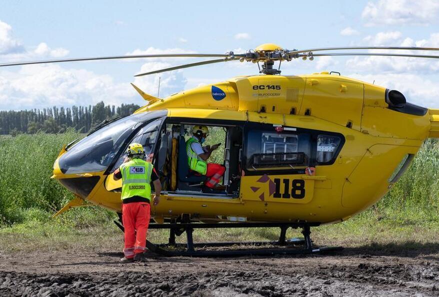 
	L'elisoccorso ha trasportato il lavoratore in ospedale

