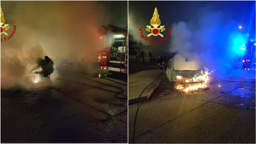 Tre auto in fiamme a Siniscola: l’incendio potrebbe essere doloso