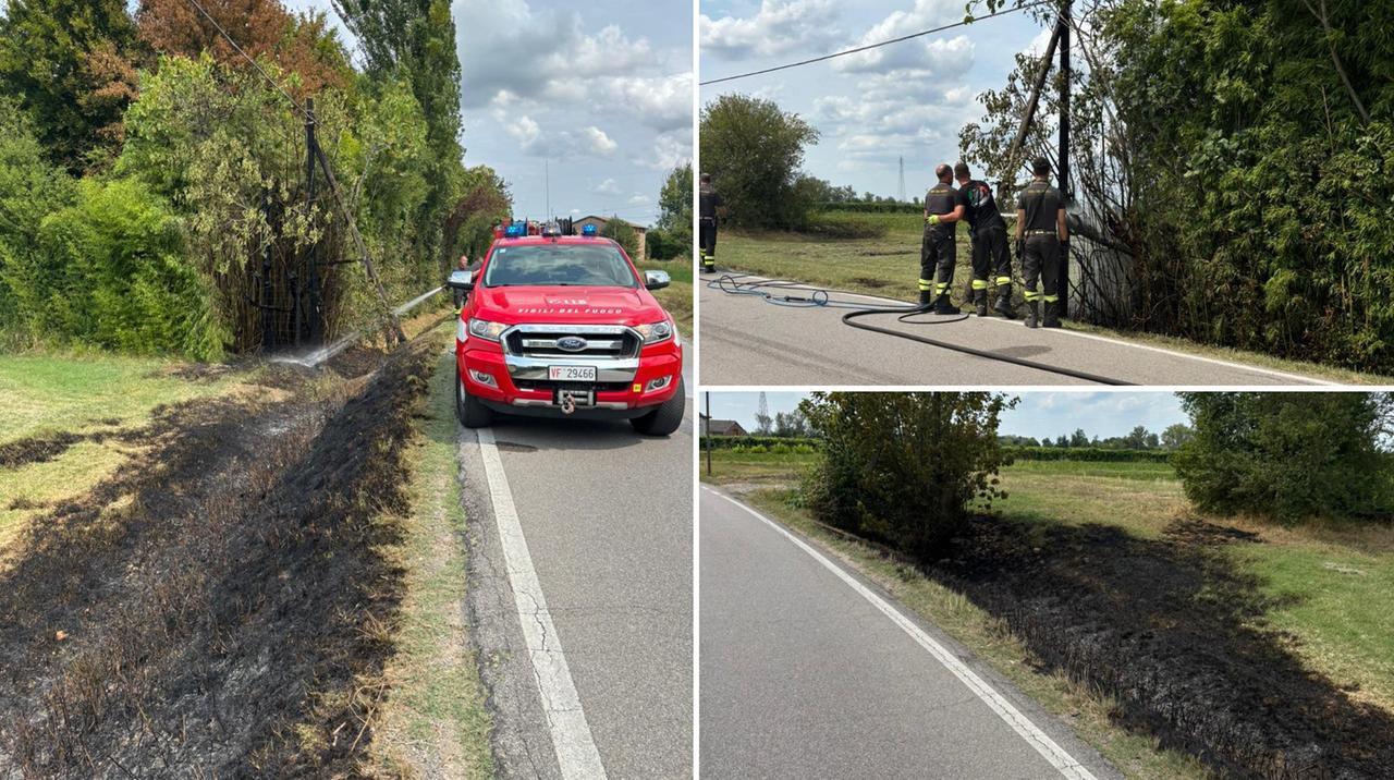 
	L'incendio spento dai vigili del fuoco

