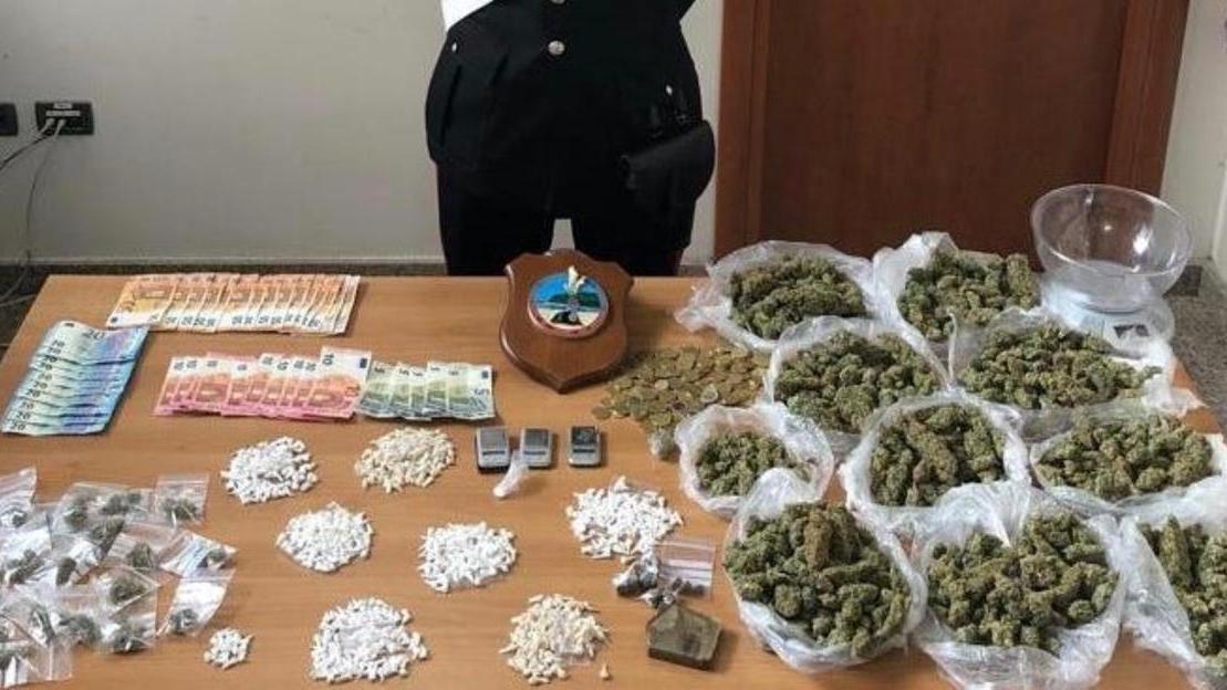 Un sequestro di droga (archivio)