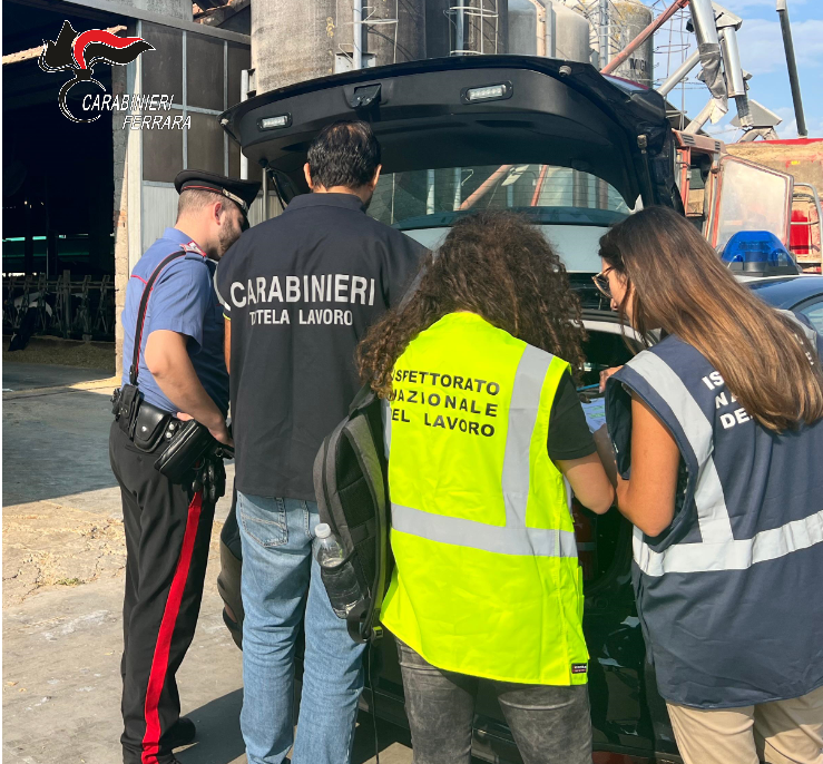 Lavoratori in nero a Poggio Renatico: 16.500 euro di multa all’azienda agricola