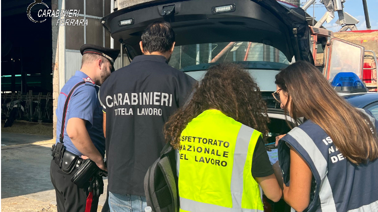 Lavoratori in nero a Poggio Renatico: 16.500 euro di multa all’azienda agricola