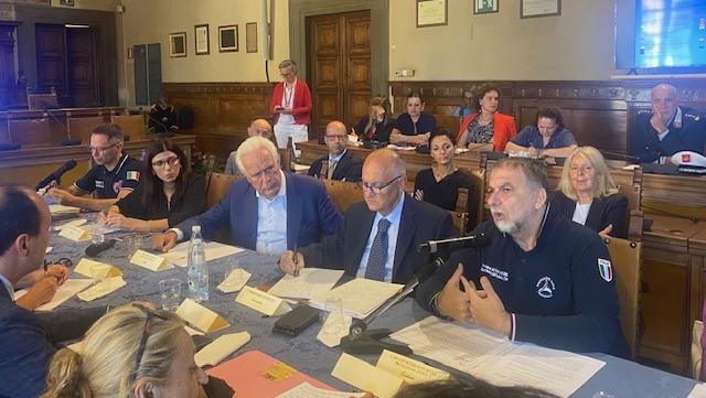 Giani, Sammartino e Ciciliarno all'incontro in Comune