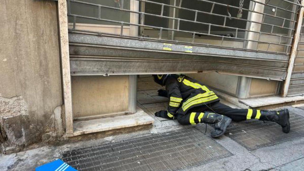 Il luogo dell'esplosione