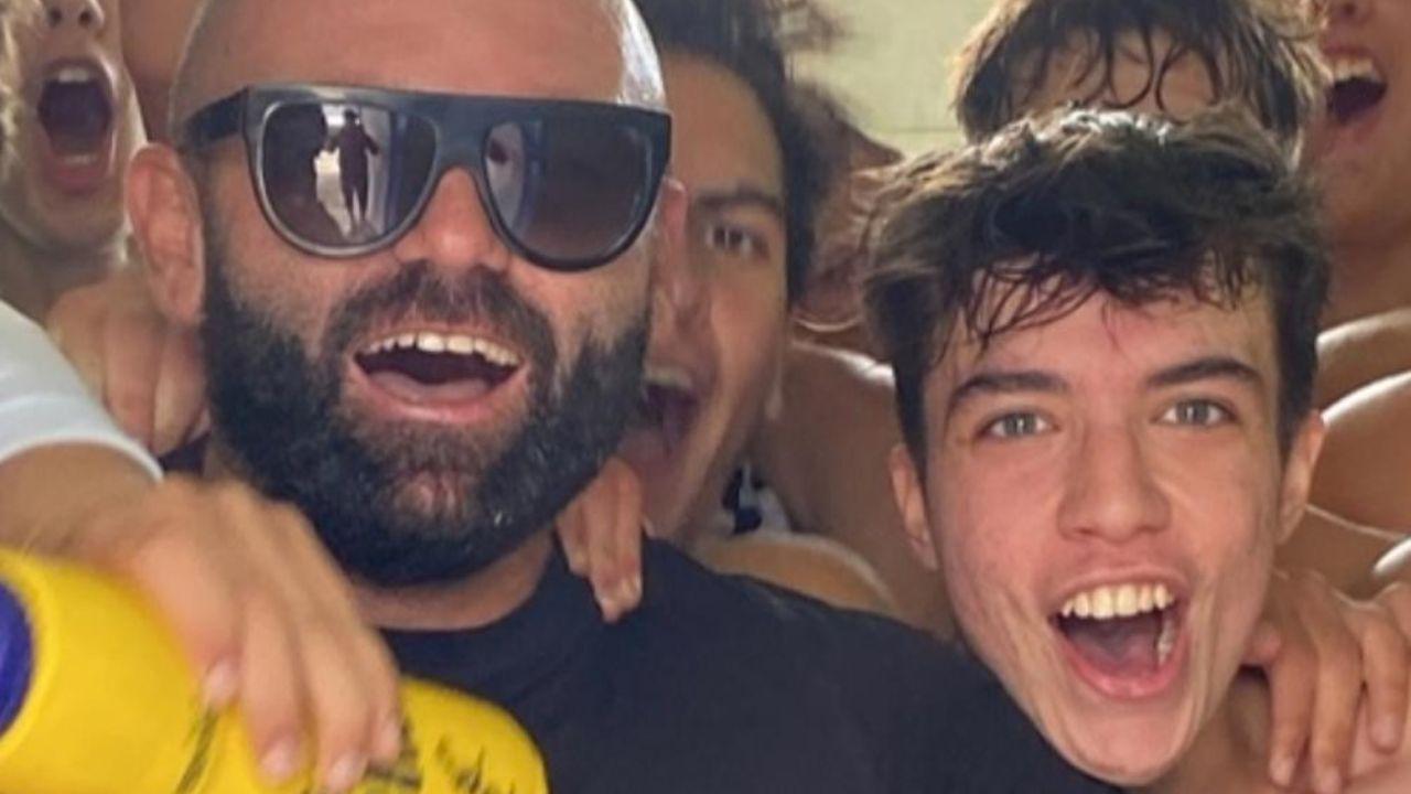 Marco Esposito con l'allenatore Bruno Giorgi