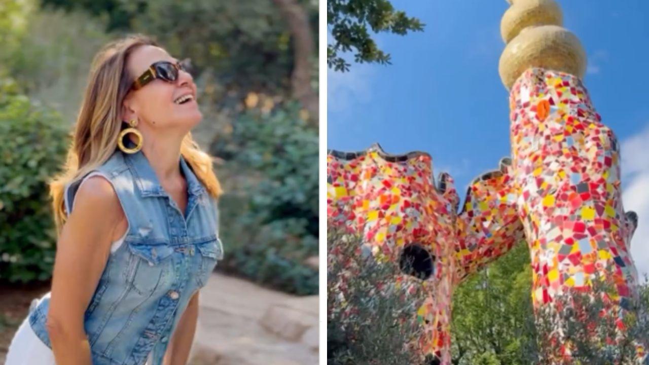 Barbara D'Urso al Giardino dei Tarocchi