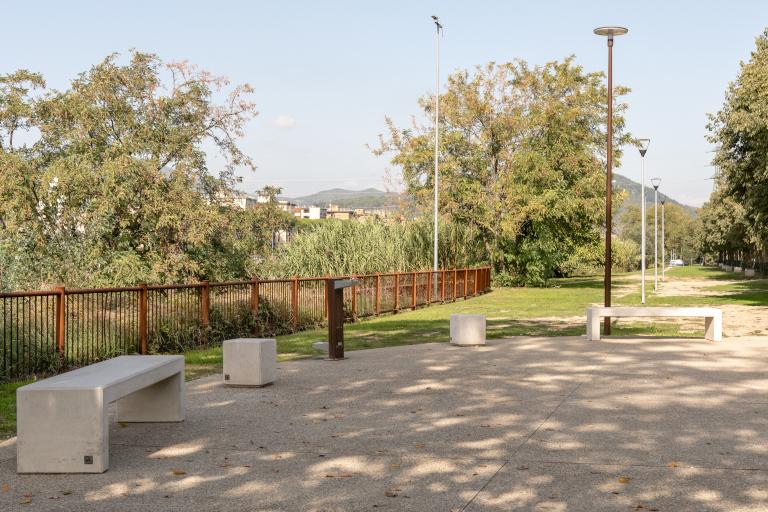 
	La pista ciclabile all'altezza del Cantiere

