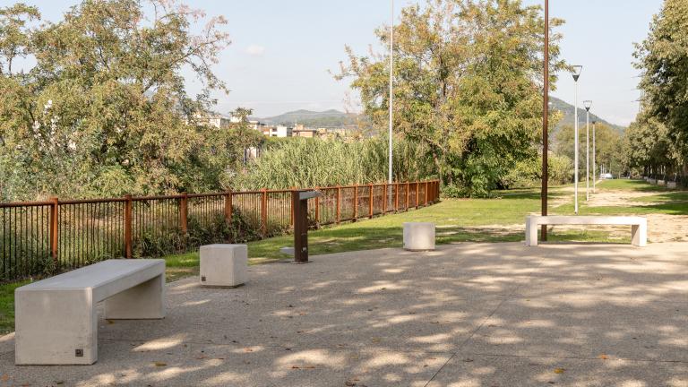 La pista ciclabile all'altezza del Cantiere