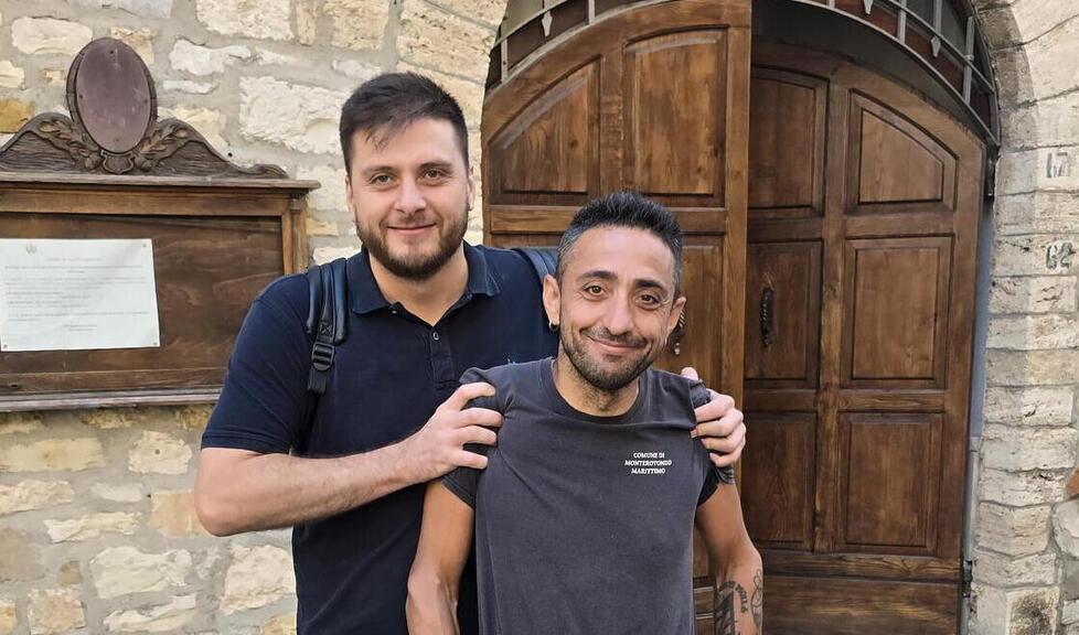 
	Luigi Cheli con il sindaco Giacomo Termine<br />
	&nbsp;

