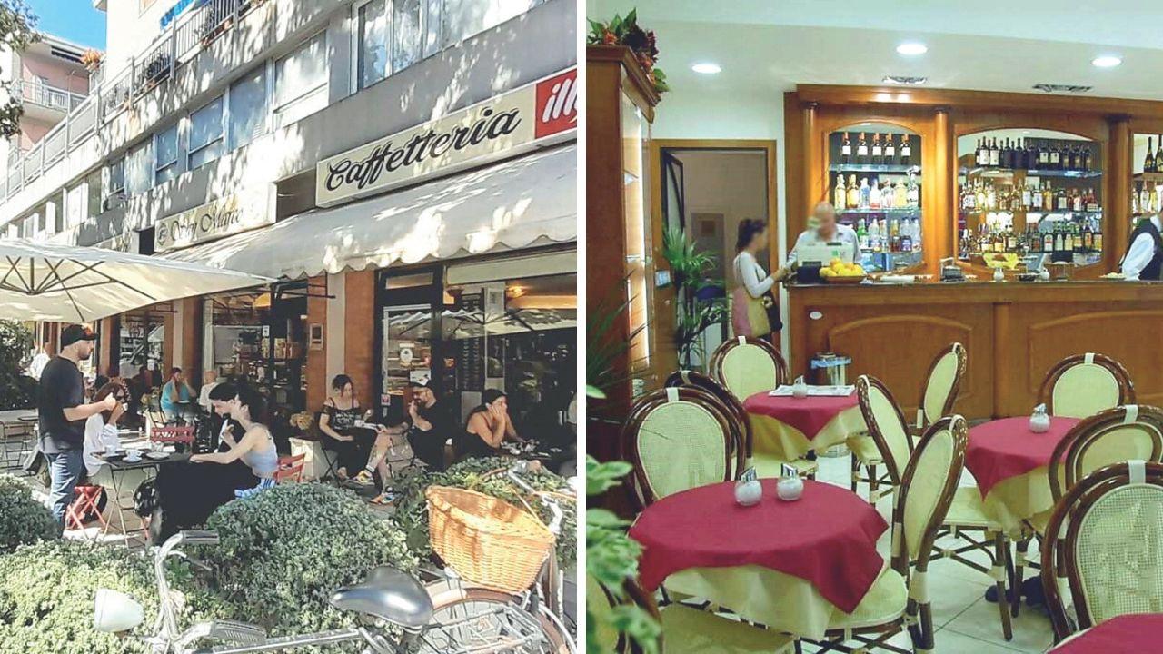 
	A sx&nbsp;la pasticceria San Marco di Avenza, a dx (in una foto di archivio) la pasticceria Nazionale

