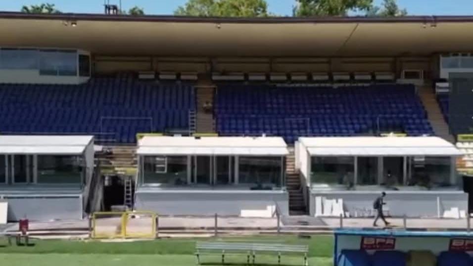 I nuovi sky box allo stadio Braglia