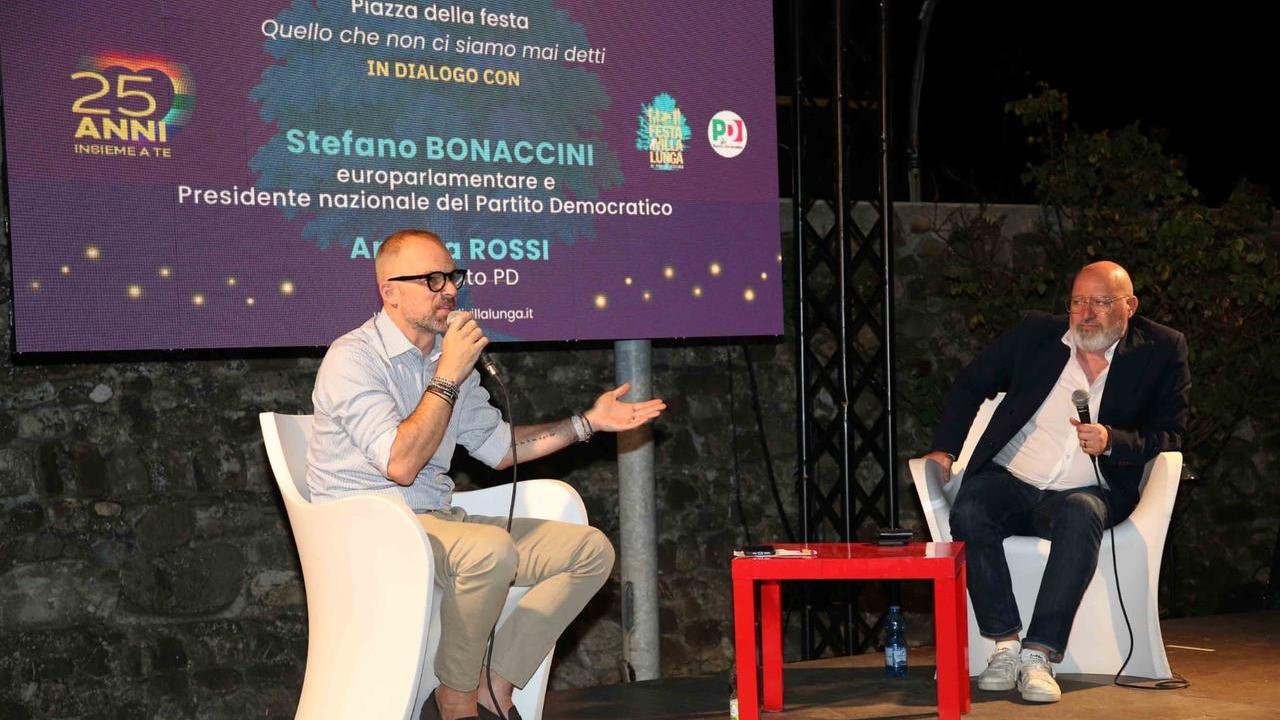 Festa di Villalunga, Stefano Bonaccini: «Serve un programma chiaro per essere un’alternativa alla Meloni»