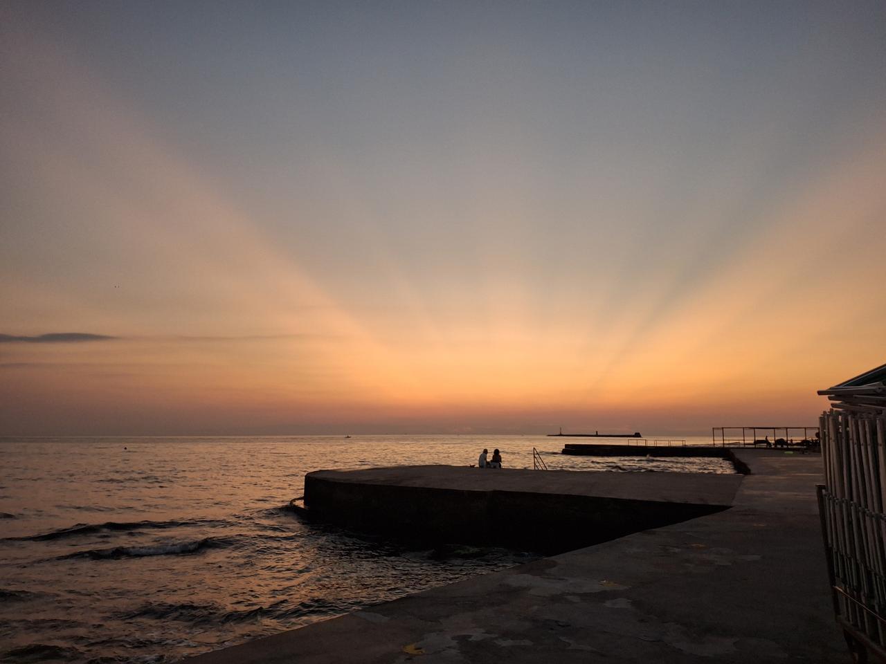 Livorno a colori: tramonto dai Pancaldi. Grazie a Maurizio Dibatte