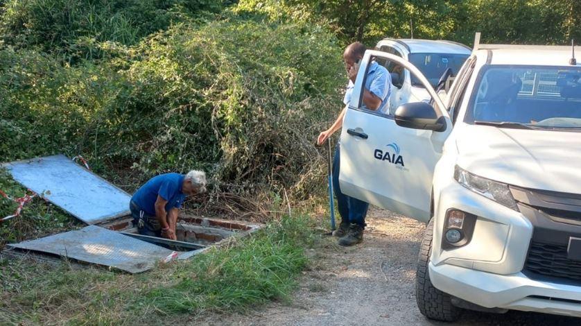 
	Tecnici di Gaia al lavoro sull'acquedotto

