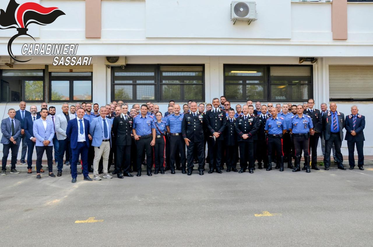Sassari,  il generale Stefano Iasson incontra i carabinieri di Sassari