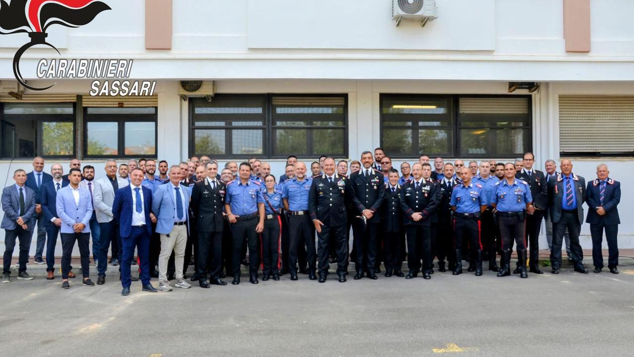 Sassari, il generale Stefano Iasson incontra i carabinieri di Sassari