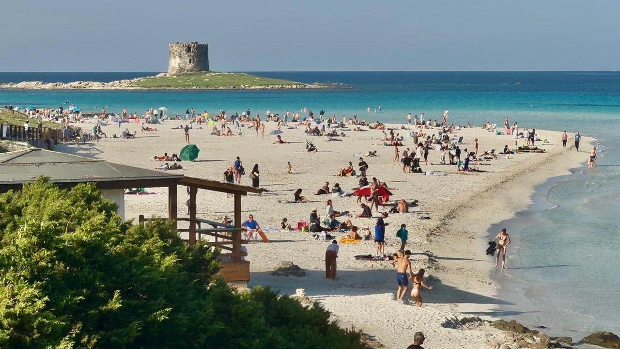 Uno scorcio della spiaggia La Pelosa