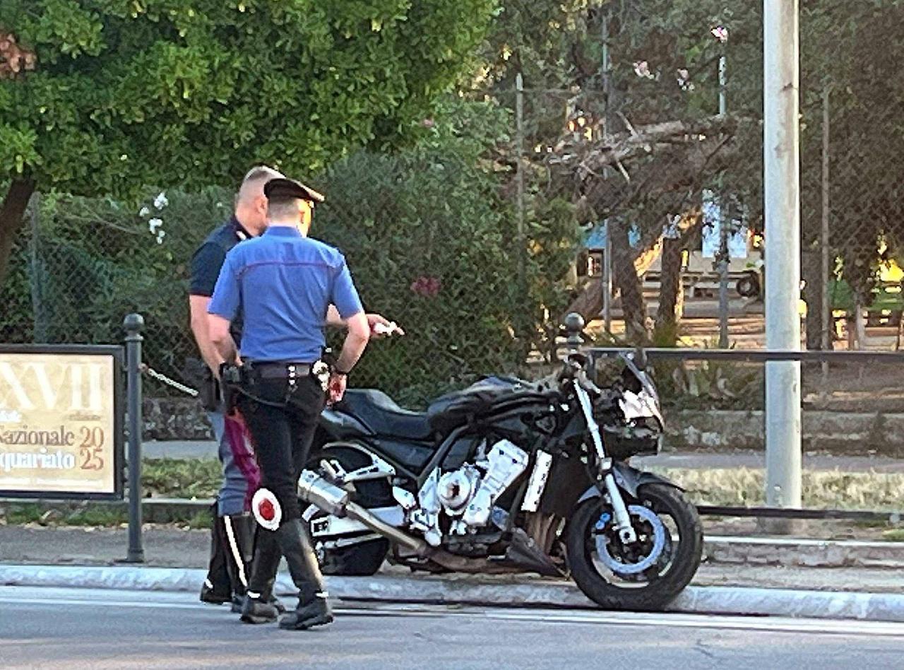 
	La moto su cui viaggiava la vittima

