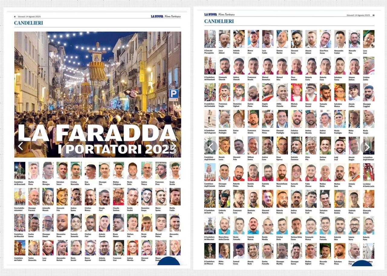 Candelieri, con La Nuova Sardegna il secondo inserto e il poster a colori dei portatori