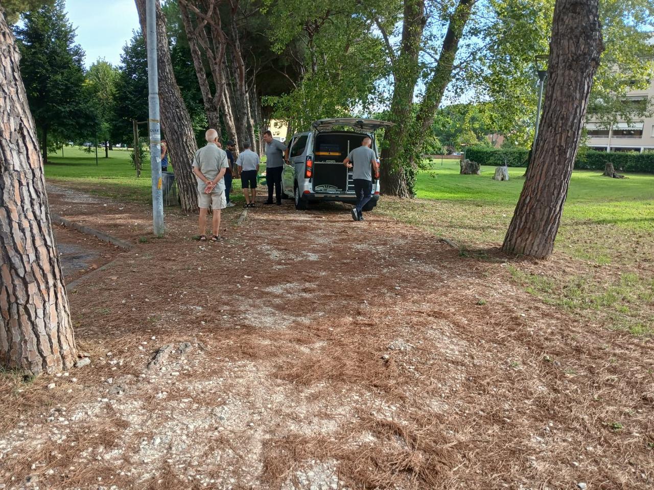 
	Il luogo in cui &egrave; stato trovato il cadavere a Viareggio

