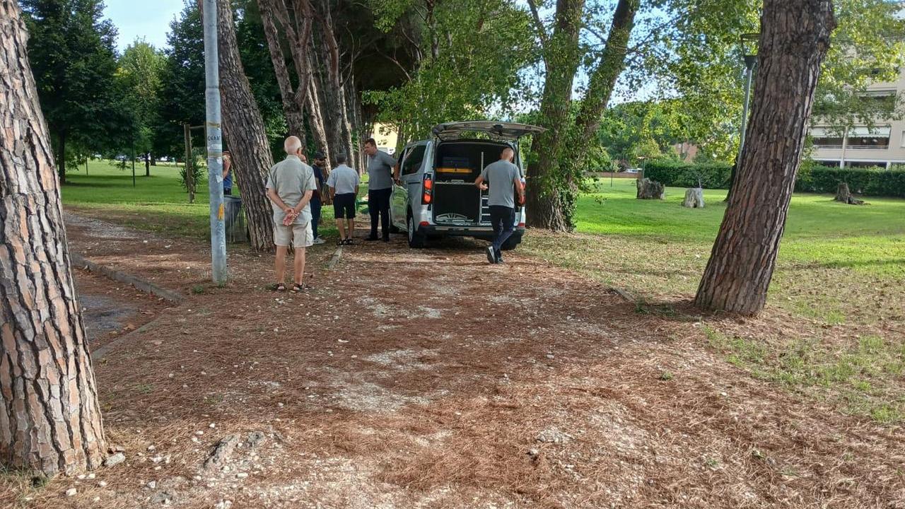 Il luogo in cui è stato trovato il cadavere a Viareggio