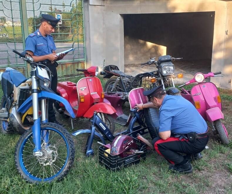 Motorini rubati, denunciati due uomini tra Ro e Vigarano