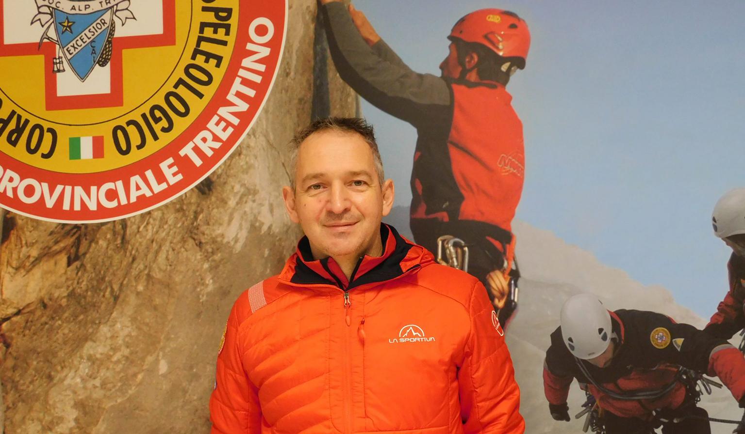 Walter Cainelli, il presidente del Soccorso alpino del Trentino