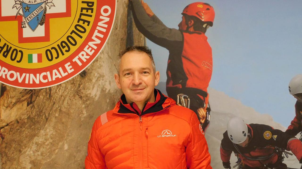 Walter Cainelli, il presidente del Soccorso alpino del Trentino