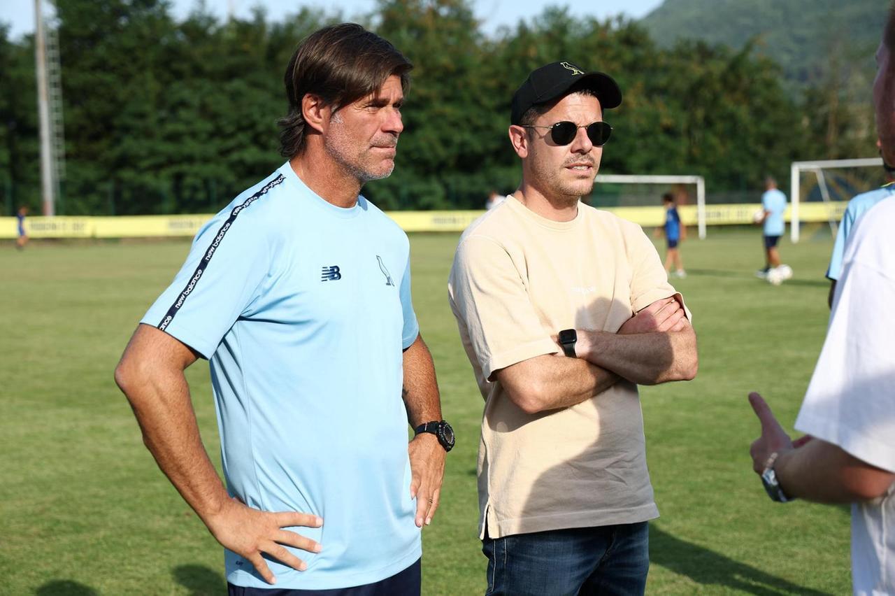 
	Mister Sottil e il ds Catellani al lavoro

