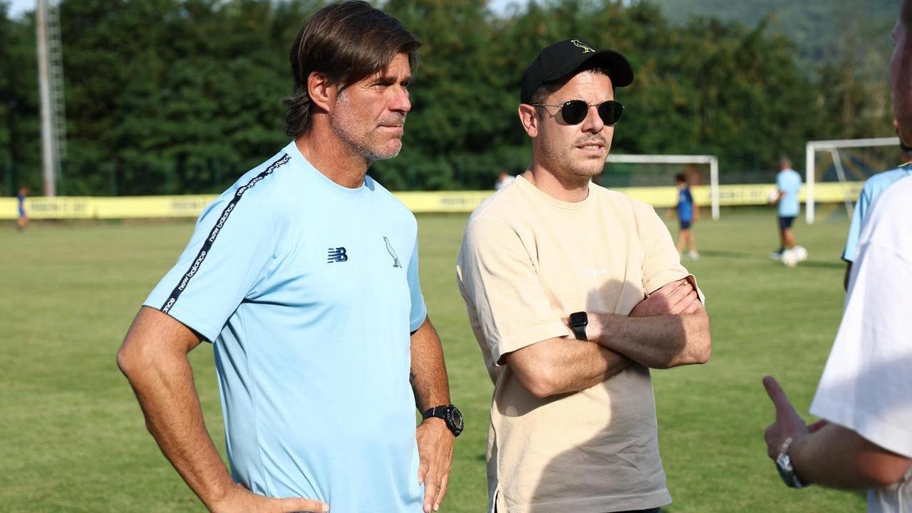 Mister Sottil e il ds Catellani al lavoro