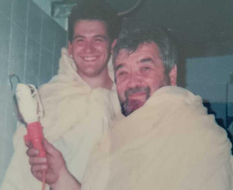 
	Nella foto Umberto Tovoli (a destra) e il figlio Ivan

