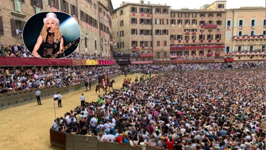 A Siena sale l’attesa per il Palio dell’Assunta: c’è anche la pop star Madonna