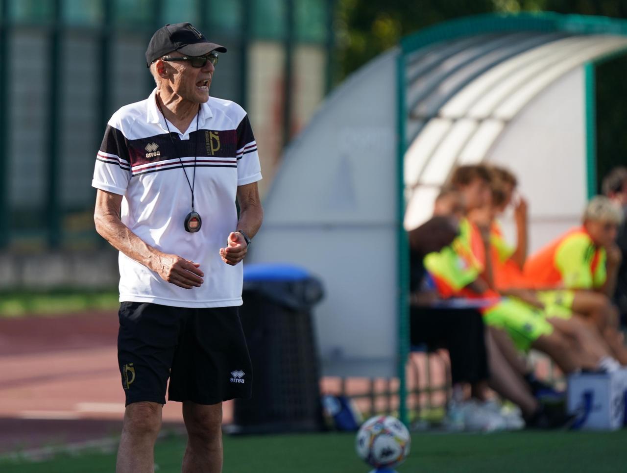 
	L'allenatore del Pontedera, Leonardo Menichini (foto Stick)

