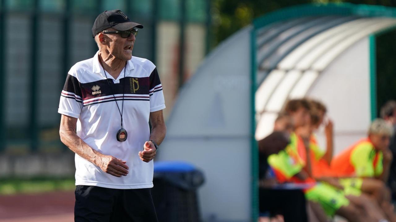 L'allenatore del Pontedera, Leonardo Menichini (foto Stick)