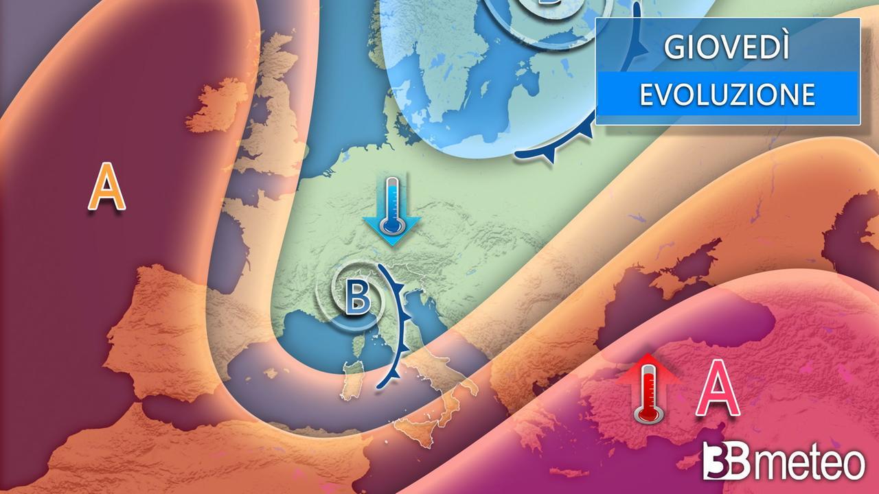 Meteo, break estivo: temperature in calo fino a 10 gradi. Tornano rovesci e temporali