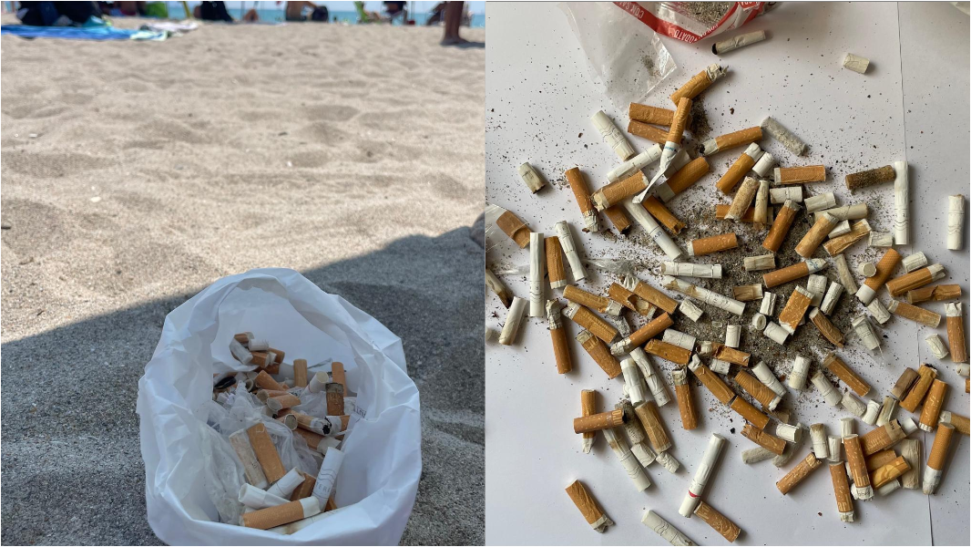 L’ira dei bagnanti: «Centinaia di mozziconi di sigarette in spiaggia, ma c’è il divieto di fumo»