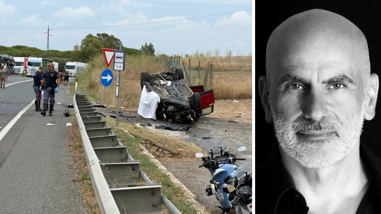 
	Alessandro Loschiavo e la sua auto dopo l'incidente mortale&nbsp;

