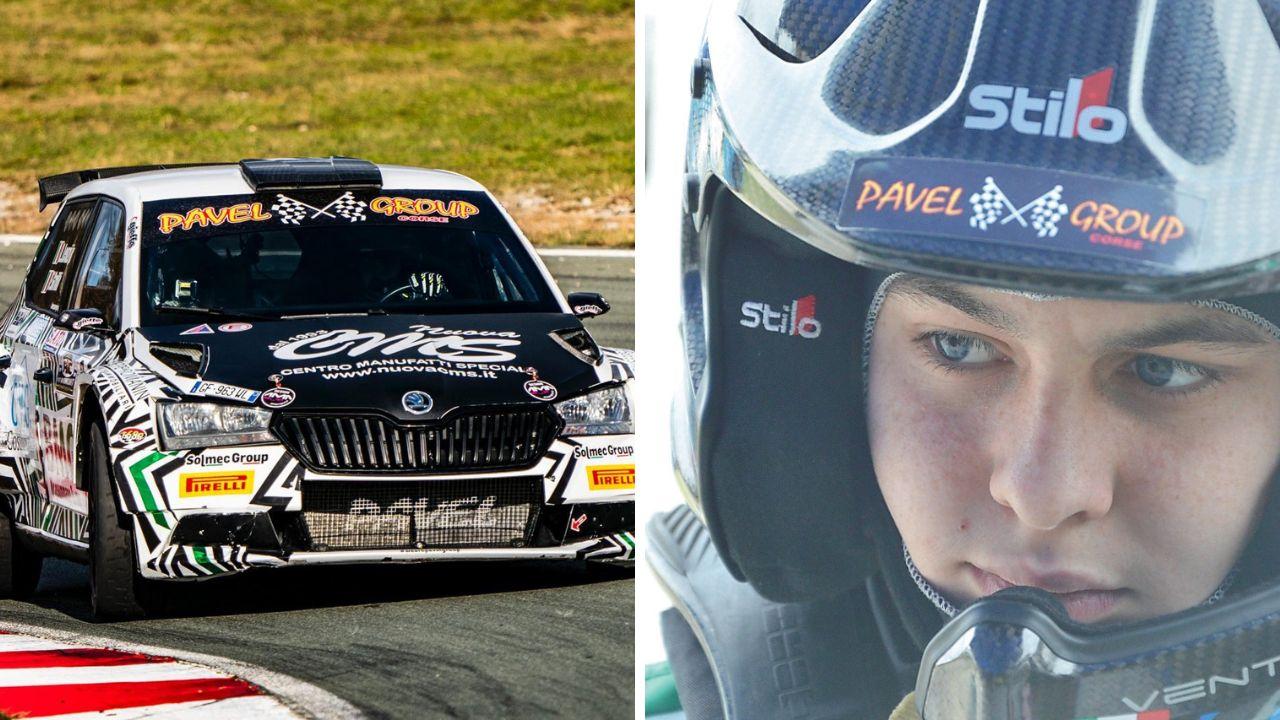 
	Lorenzo Lenzi&nbsp;durante un rally su pista e una foto del giovanissimo pilota pistoiese

